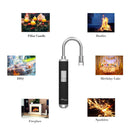 Candle Lighter Long Lighter Grill Lighter Plasma Fire Lighters Long USB Rechargeable Electric Arc Lighter Windproof Flameless Mini BBQ Lighter for Yankee Candle Grill Gas Fire 360° Flexible