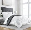 Sleep Restoration Goose Down Alternative Comforter - Reversible - All Season Hotel Quality Luxury Hypoallergenic Comforter -King/Cal King - Grey/Black