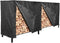 RedSwing Firewood Rack Cover 8 Ft, Log Rack Cover, Heavy Duty and Water Resistant 600D Oxford Firewood Cover, All Weather Protection, Black