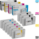 LD Remanufactured Ink Cartridge Replacement for Epson 786XL High Yield (3 Black, 2 Cyan, 2 Magenta, 2 Yellow, 9-Pack)