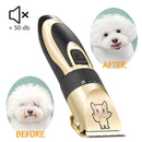 Dog Grooming Kit Clippers, Electric Quiet, Low Noise, Rechargeable, Cordless, Pet Hair Thick Coats Clippers Trimmers Set Suitable for Dogs, Cats, and Other Pets