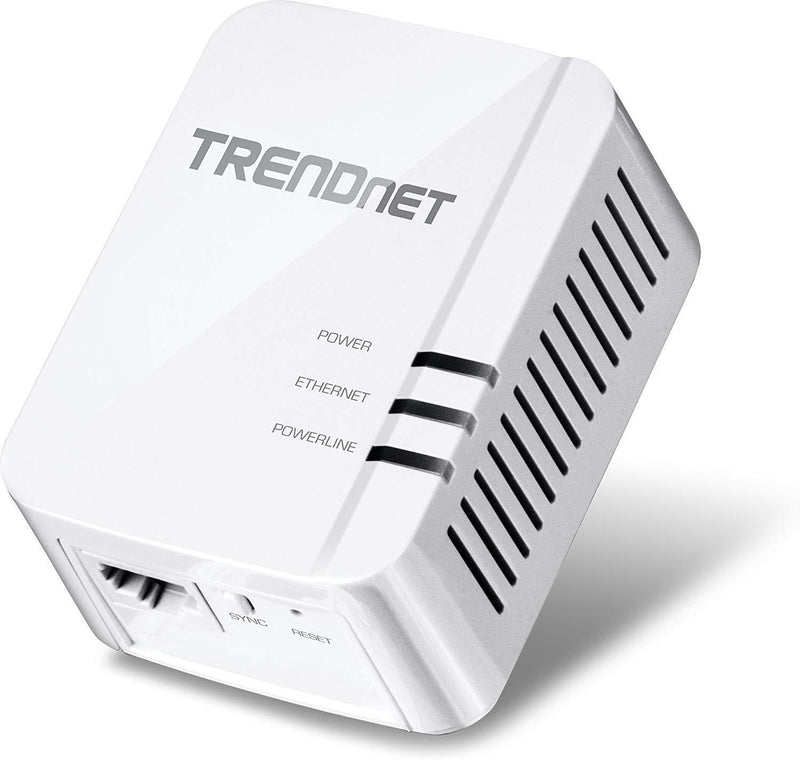 TRENDnet Powerline 1300 AV2 Adapter, IEEE 1905.1 & IEEE 1901, Gigabit Port, Range Up to 300m (984 ft.), TPL-422E