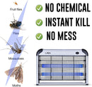 Bug Zapper Electric Indoor Insect Killer Mosquito, Bug, Fly Killer - Powerful 2800V Grid 20W Bulbs - 2-Pack Replacement Bulbs Included by LiBa