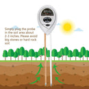 Soil Moisture Meter - 3 in 1 Soil Test Kit Gardening Tools PH, Light & Moisture, Plant Tester Home, Farm, Lawn, Indoor & Outdoor (No Battery Needed)