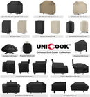 Unicook Heavy Duty Waterproof Barbecue Gas Grill Cover, 70-inch BBQ Cover, Special Fade and UV Resistant Material, Durable and Convenient, Fits Grills of Weber Char-Broil Nexgrill Brinkmann and More