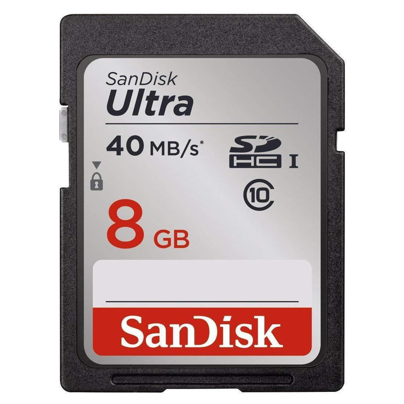 SanDisk Ultra 8GB Class 10 SDHC Memory Card Up To 40MB/s- SDSDUN-008G-G46 [Newest Version]