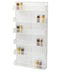 TQVAI 5 Tier Wall Mount Spice Rack Organizer Kitchen Spice Storage Shelf - Made of Sturdy Punching Net, White