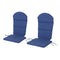 Great Deal Furniture Terry Outdoor Adirondack Chair Cushion (Set of 2), Navy Blue