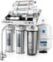 Ukoke RO75GP 6 Stages Reverse Osmosis Water Filtration System, Under Sink pH+ Alkaline Remineralizing RO filter & Softener, NSF/ANSI 58 & IAPMO Platinum Seal Certified, 75 GPD, White with Pump