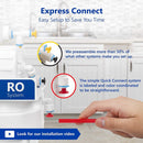 Express Water Reverse Osmosis Water Filtration System – NSF Certified 5 Stage RO Water Purifier with Faucet and Tank – Under Sink Water Filter – plus 4 Replacement Filters – 50 GPD