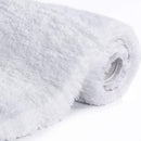 Lifewit Bath Mat White Bathroom Rug Soft Shag Water Absorbent with Non-Slip Rubber, 32" x 20"