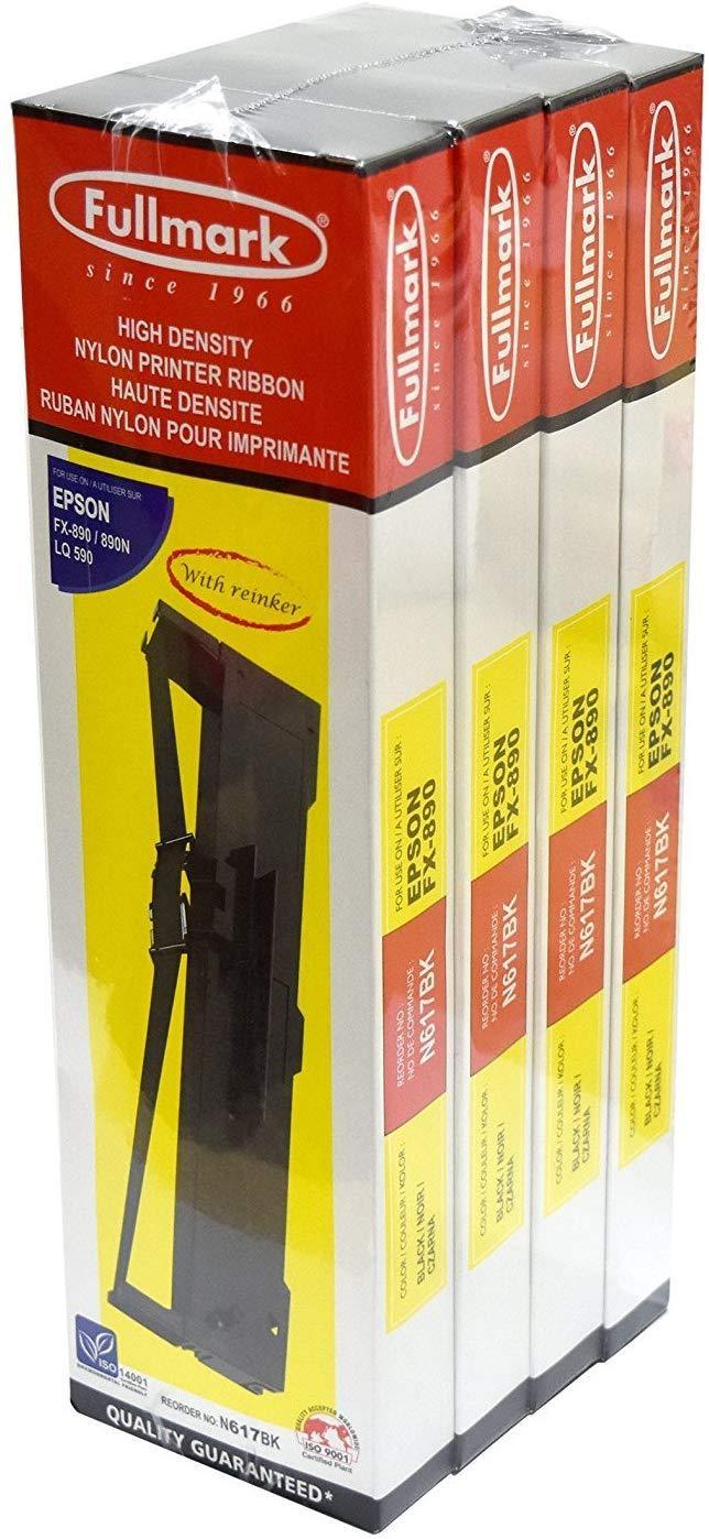 Full Mark Compatible Ribbon Fullmark N617BK High Density Nylon Printer Ribbon with Ink Tank compat ...