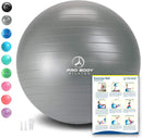 Exercise Ball - Professional Grade Anti-Burst Fitness, Balance Ball for Pilates, Yoga, Birthing, Stability Gym Workout Training and Physical Therapy