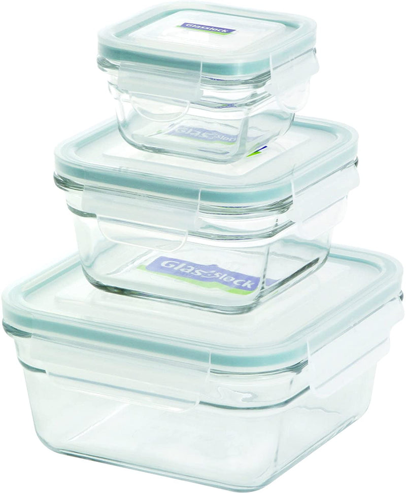 Glasslock 11339 6-Piece Rectangle Oven Safe Container Set