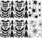 TMCCE 107 Piece Halloween Party Decorations Black Bats Spiders Window Clings Decals Stickers for Halloween Party Supplies Favor