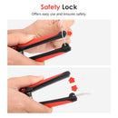 Housolution Pruning Shears, Heavy Duty Stainless Steel Ultra Sharp Multi-purpose Hand Pruner Scissors for Garden Harvesting Fruits & Vegetables, Trimming Pklants Flowers, Black & Red