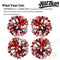 hatisan 4Pcs Large Cheerleader Pom Poms, Pom Poms Cheerleading Metallic Foil & Plastic Ring Pompoms Cheerleader, Cheerleading Poms Accessory Pompoms Cheer for Sports Team Spirit Cheering