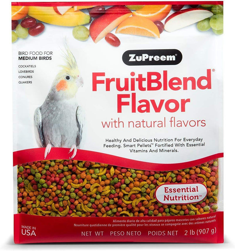 ZuPreem FruitBlend Premium Bird Diet for Medium Birds