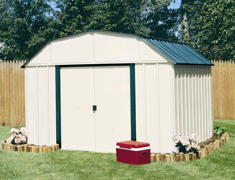 Arrow Shed VS1014 Vinyl Coated Sheridan 10-Feet by 14-Feet Steel Storage Shed