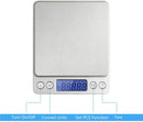 WAOAW 500g/0.01g Digital Pocket Stainless Jewelry & Kitchen food Scale, Lab Weight, 0.001oz Resolution