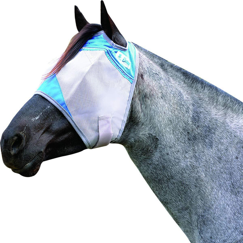 Cashel Crusader Standard Fly Mask No Ears or Nose,Gray,Horse