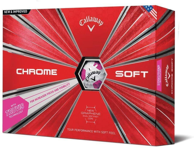 Callaway Golf Chrome Soft Truvis Golf Balls, (One Dozen)