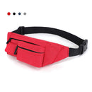 RedSwing Small Fanny Pack for Traveling Hiking Running Walking Outdoor Sports for Men Women, 4 Pockets Waist Pack Fits Most Smartphones, Black/Blue/Grey/Red