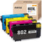 INKNI Remanufactured Ink Cartridge Replacement for Epson 802 802XL T802XL for Workforce Pro WF-4730 WF-4734 WF-4740 WF-4720 EC-4020 EC-4030 EC-4040 Printer Ink (Black, Cyan, Magenta, Yellow, 4-Pack)