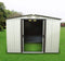 8'X6'Outdoor Storage Shed Garden Tool House with Sliding Door for Backyard Lawn,Patio,Yard(White)
