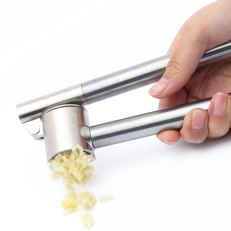 WAMDER Garlic Press,Stainless Steel Epicurean Professional Garlic Press/Mincer/Crusher/Chopper,Clean Easily Ginger Press,Mince /Crush / Chop Garlic Cloves /Ginger with Ease