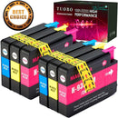 Tuobo 6 Color Compatbile Ink Cartridge Replacement for HP 932XL High Yield, 3 Black, Compatible with HP Officejet 6700 HP Premium 6600 6100 7110 7610 7612 Printer