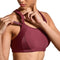 SYROKAN Women's Front Adjustable Lightly Padded Wirefree Racerback High Impact Sports Bra