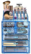 Sorbus Acrylic Cosmetic Makeup and Jewelry Storage Case Display-Spacious Design-for Bathroom, Dresser, Vanity and Countertop (4 Large, 2 Small Drawers, Clear)