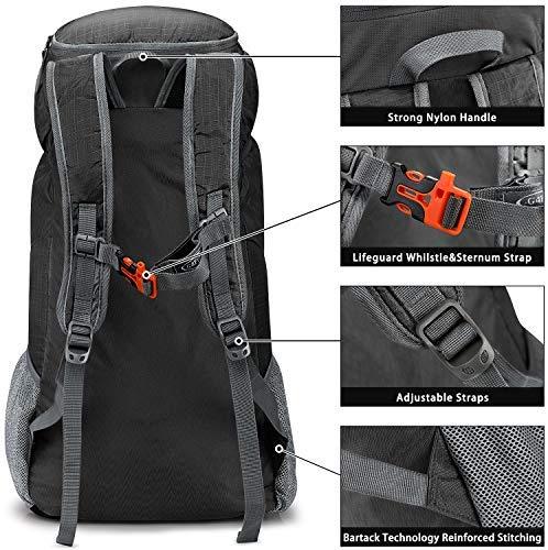 G4Free Lightweight Packable Hiking Backpack 40L Travel Camping Daypack Foldable