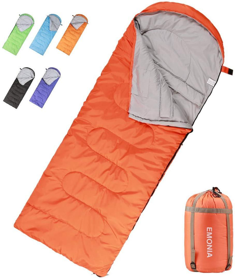 EMONIA Camping Sleeping Bag, 3 Season Waterproof Outdoor Hiking Backpacking Sleeping Bag Perfect for Traveling,Lightweight Portable Envelope Sleeping Bags