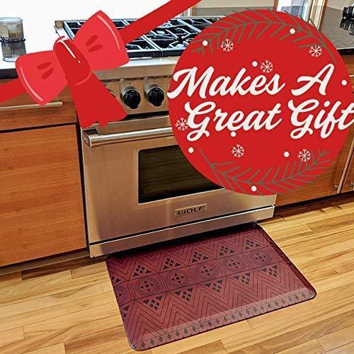 Anti Fatigue Comfort Floor Mat -Commercial Grade Quality Perfect for Standup Desks, Kitchens, and Garages - Relieves Foot, Knee, and Back Pain (20x39x3/4-Inch, Black) by Veracity & Verve