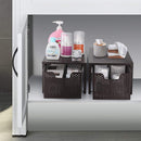 Simple Trending Under Sink Cabinet Organizer with Sliding Storage Drawer, Pantry Organization for Kitchen Bathroom Office, Stackable, Bronze