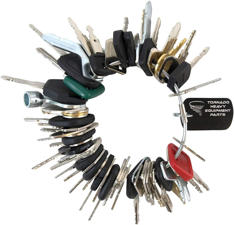 Construction Ignition Key Sets Tornado - Comes in Sets of 39, 42, 45, 52, 56, 60, for backhoes, Tools, case, cat, etc. See Product Description for More info. (60 Key Set)