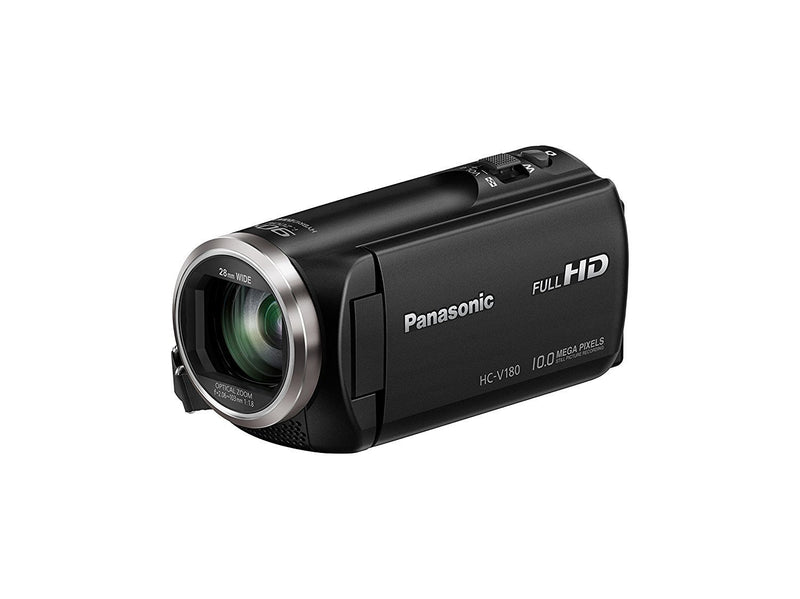 Panasonic HC-V180K Full HD Camcorder with 50x Stabilized Optical Zoom (Black)