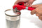 ACE Safety Can Opener - Cut With The Smooth Edge Side Cutting Red Manual Tin Can Opener. Round Handle Designed To Fit In Your Palm. Coupled With Rubberized Knob For A Firm Grip.