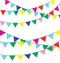 ALEY 750 Feet Multicolor Pennant Banner Flags String,Outdoor Indoor Party Decorations For Grand Opening,Carnival,Wedding,Birthday,Racing Party Celebration Events