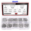 DYWISHKEY 310 Pieces M2 x 4mm/6mm/8mm/10mm/12mm/16mm/20mm, Stainless Steel 304 Phillips Pan Head Cap Bolts Screws Nuts Kit