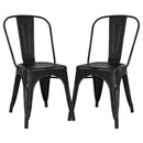 Poly and Bark Trattoria Side Chair in Black (Set of 4)