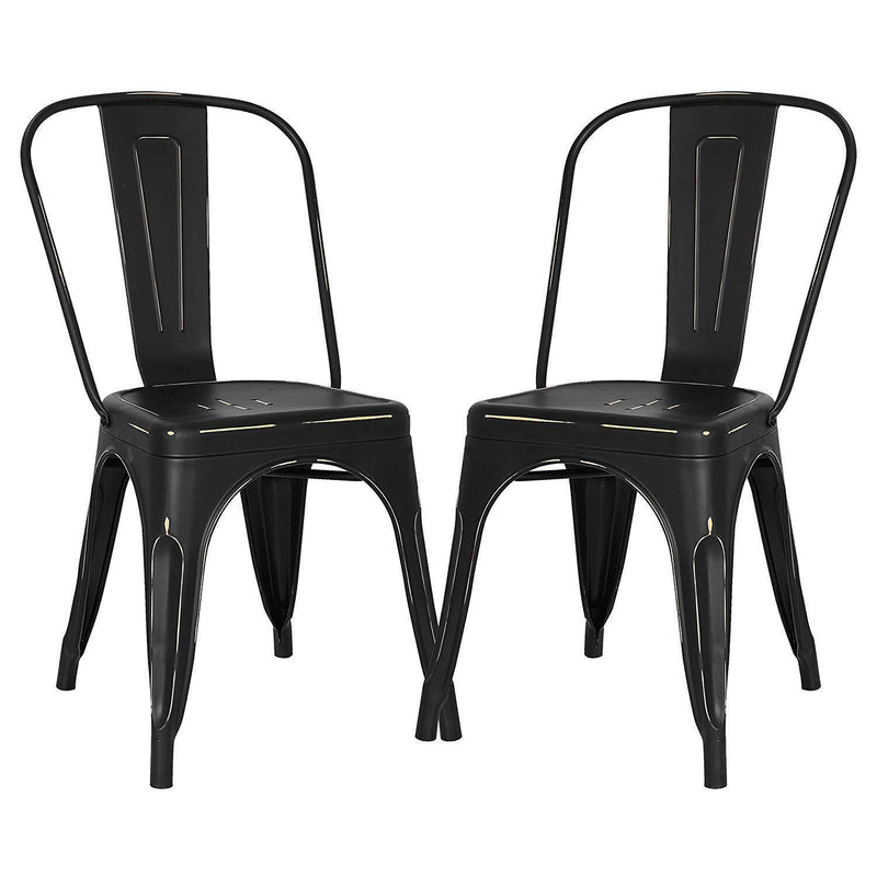Poly and Bark Trattoria Side Chair in Black (Set of 4)
