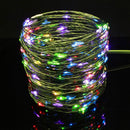 YULETIME Fairy String Lights with Adapter, 66Ft 200 LEDs Waterproof Starry Copper Wire Lights, Home Decor Firefly Lights for Garden Backyard Christmas Tree (Green Wire, Warm White)