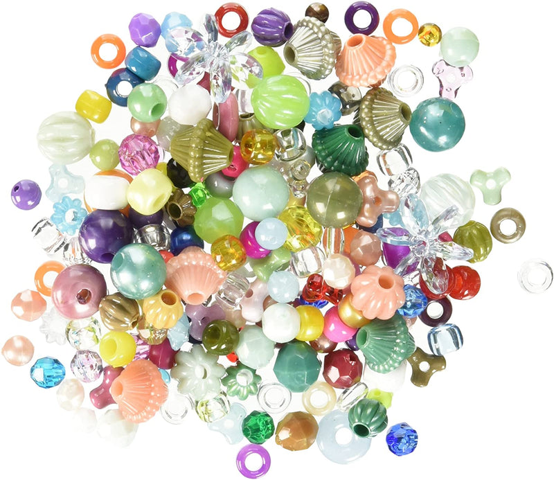 Gemybeads 31673 Mixed Plastic Beads, Assorted, 5-Pound