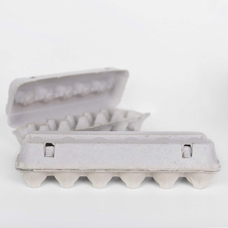 Blank Egg Cartons Bulk Pack of 25- One Dozen Egg Cartons With Labels Included