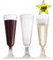 140 pc Plastic Classicware Glass Like Champagne Wedding Parties Toasting Flutes Party Cocktail Cups (Silver Rim)