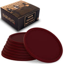 Barvivo Drink Coasters Set of 8 - Tabletop Protection for Any Table Type, Wood, Granite, Glass, Soapstone, Sandstone, Marble, Stone Tables - Perfect Soft Coaster Fits Any Size of Drinking Glasses.