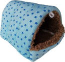 WOWOWMEOW Hamsters Polka Dot Warm Fleece Cave Bed Small Animals Hanging Cage Hideout